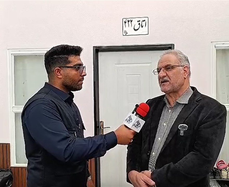 گفتگو با دکتر رئیسی در افتتاحیه خوابگاه ریحانه